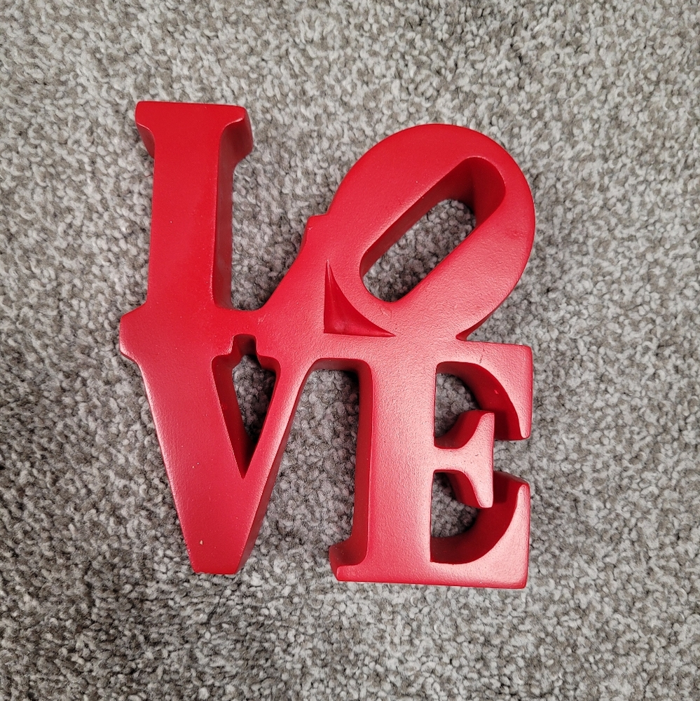 LOVE Word Art Resin